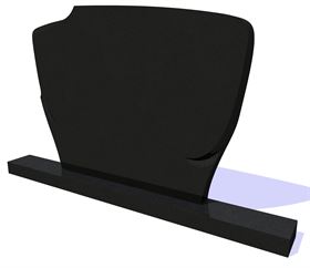 Nápisová deska č. 4 velká, materiál Black
